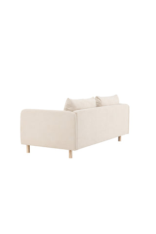 Venture Home Zero 2-sits soffa - Woodlook / Beige Tyg