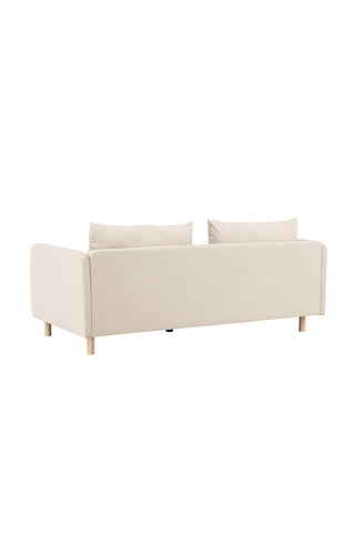 Venture Home Zero 2-sits soffa - Woodlook / Beige Tyg