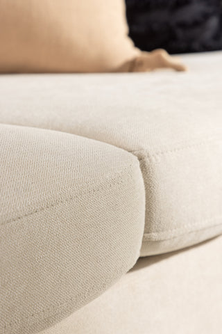 Venture Home Zero 2-sits soffa - Woodlook / Beige Tyg