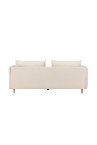 Venture Home Zero 2-sits soffa - Woodlook / Beige Tyg