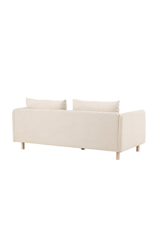 Venture Home Zero 2-sits soffa - Woodlook / Beige Tyg