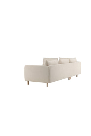 Venture Home Zero Hörnsoffa - Woodlook / Beige Tyg