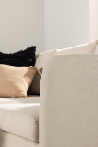Venture Home Zero Hörnsoffa - Woodlook / Beige Tyg