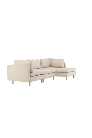Venture Home Zero 3-sits soffa - Woodlook / Beige Tyg