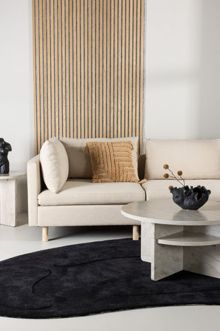 Venture Home Zero 3-sits soffa - Woodlook / Beige Tyg