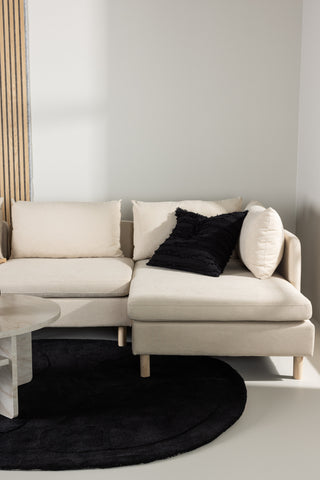 Venture Home Zero 3-sits soffa - Woodlook / Beige Tyg