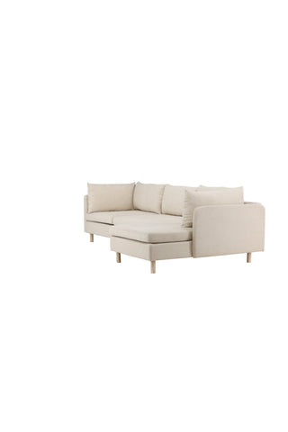 Venture Home Zero 3-sits soffa - Woodlook / Beige Tyg