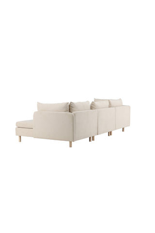 Venture Home Zero 3-sits soffa - Woodlook / Beige Tyg