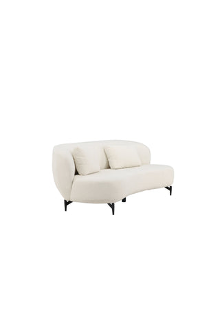 Venture Home Luna Soffa - Svart / Vit Boucle