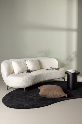 Venture Home Luna Soffa - Svart / Vit Boucle
