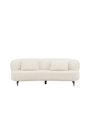 Venture Home Luna Soffa - Svart / Vit Boucle