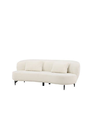 Venture Home Luna Soffa - Svart / Vit Boucle