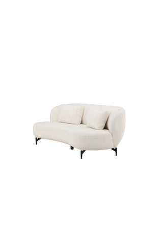 Venture Home Luna Soffa - Svart / Vit Boucle