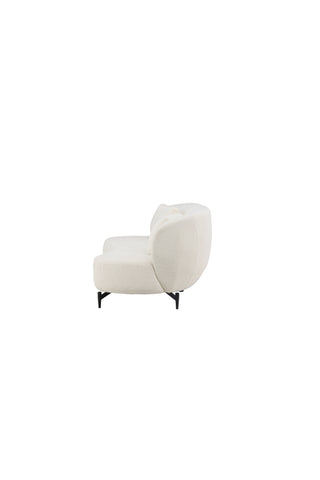 Venture Home Luna Soffa - Svart / Vit Boucle