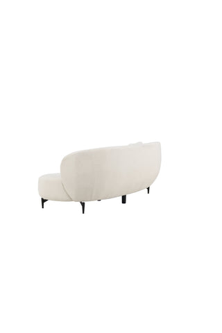 Venture Home Luna Soffa - Svart / Vit Boucle
