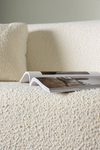 Venture Home Luna Soffa - Svart / Vit Boucle