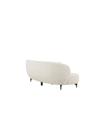 Venture Home Luna Soffa - Svart / Vit Boucle