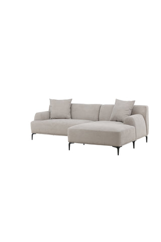 Venture Home Viskan Soffa - Mattsvart / Ljusgrått Tyg