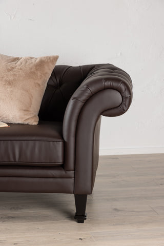 Venture Home Ätran Soffa - Mörkbrun / Mörkbrun PU