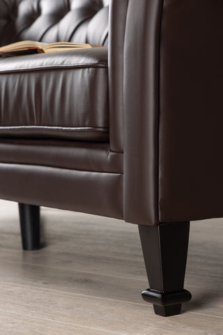 Venture Home Ätran Soffa - Mörkbrun / Mörkbrun PU
