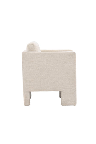 Venture Home Como Enkelsoffa m Ottoman - Svart / Vit Boucle