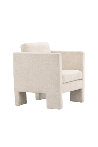 Venture Home Ragusa Enkelsoffa - Vit / Vit tyg