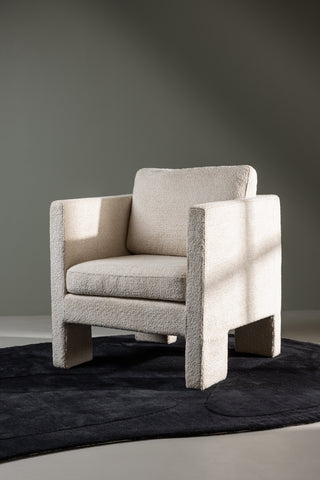 Venture Home Ragusa Enkelsoffa - Vit / Vit tyg