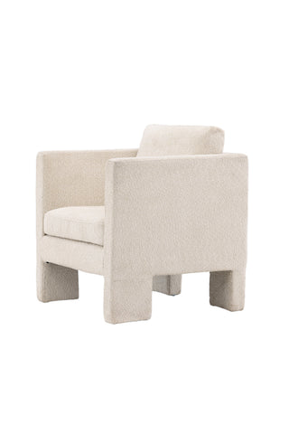 Venture Home Ragusa Enkelsoffa - Vit / Vit tyg
