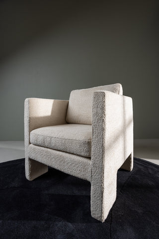 Venture Home Ragusa Enkelsoffa - Vit / Vit tyg