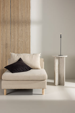 Venture Home Zero Single Sofa - Woodlook / Beige Tyg