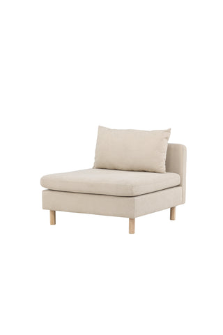 Venture Home Zero Single Sofa - Woodlook / Beige Tyg