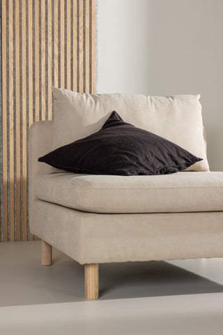 Venture Home Zero Single Sofa - Woodlook / Beige Tyg