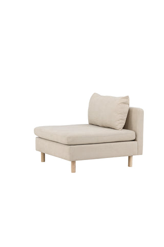 Venture Home Zero Single Sofa - Woodlook / Beige Tyg