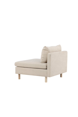 Venture Home Zero Single Sofa - Woodlook / Beige Tyg