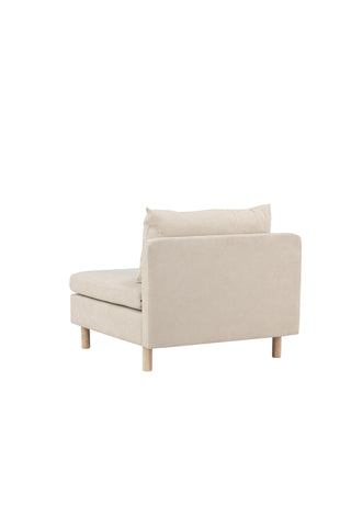 Venture Home Zero Single Sofa - Woodlook / Beige Tyg