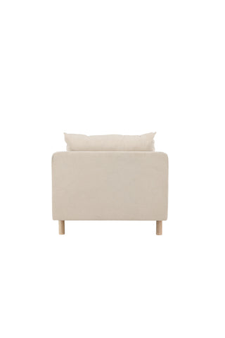 Venture Home Zero Single Sofa - Woodlook / Beige Tyg