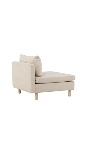 Venture Home Zero Single Sofa - Woodlook / Beige Tyg