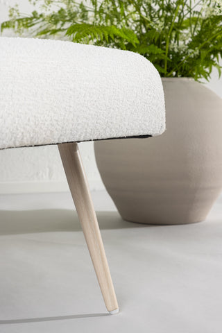 Venture Home Bloom Enkelsoffa - Whitewash / White Teddy