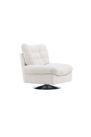 Venture Home Florens Enkelsoffa - Krom / Offwhite Tyg
