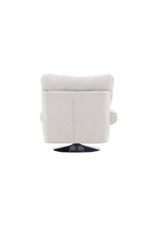Venture Home Florens Enkelsoffa - Krom / Offwhite Tyg