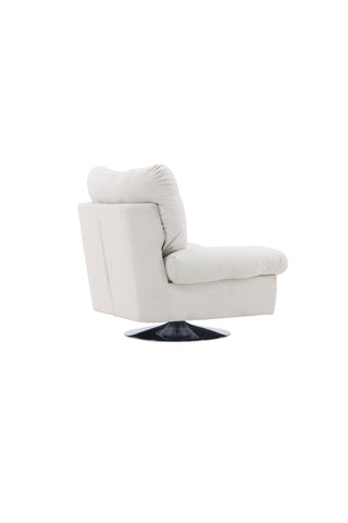 Venture Home Florens Enkelsoffa - Krom / Offwhite Tyg