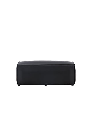 Venture Home Palermo Puff - Mattsvart / Svart PU