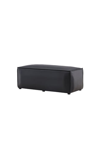 Venture Home Palermo Puff - Mattsvart / Svart PU