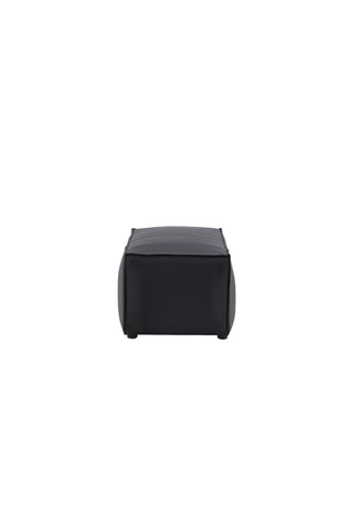Venture Home Palermo Puff - Mattsvart / Svart PU