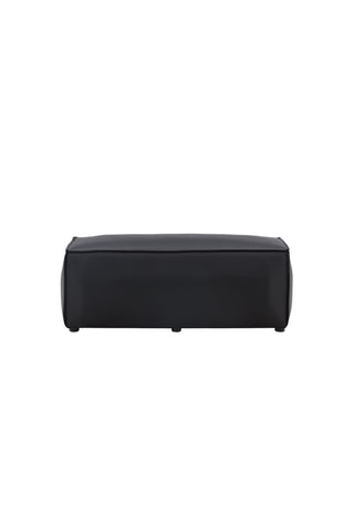 Venture Home Palermo Puff - Mattsvart / Svart PU