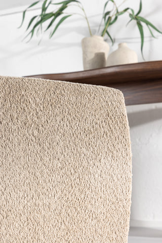 Venture Home Neapel Puff - Beige / Beige Boucle