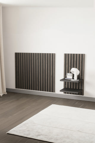 Venture Home Toulon Väggpanel - Nattduksbord B40,5 x H80 x D2,8 - Svart/Mocca / MDF