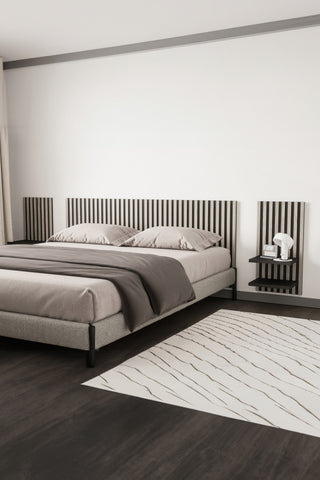 Venture Home Avignon Sidobord - Svart/ Pulverlackering