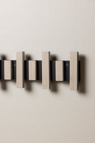Venture Home Nimes Vägg Hatthylla 75x3,5x13cm - Svart/vitkalkad / MDF