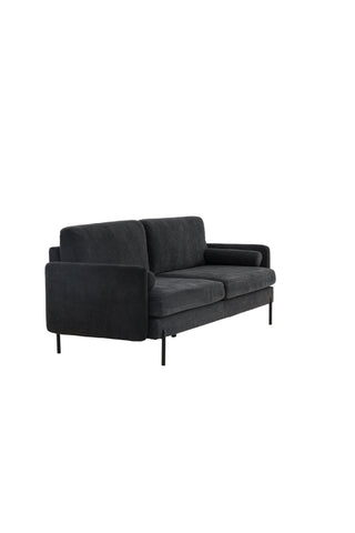 Venture Home Antibes 3-sits soffa - Mörkgrå Velour Tyg
